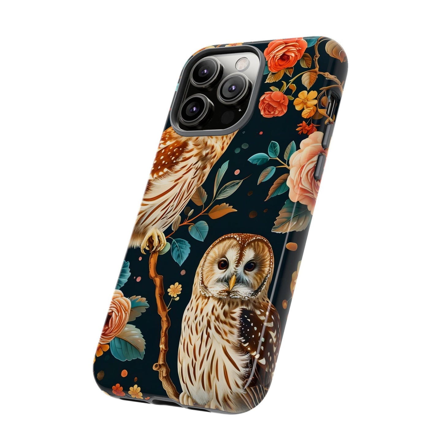 Owl Phone Case with Floral Design, Tough Phone Cover for Nature Lovers, Gift for Bird Enthusiasts, Stylish Protection for Smartphones, [...]