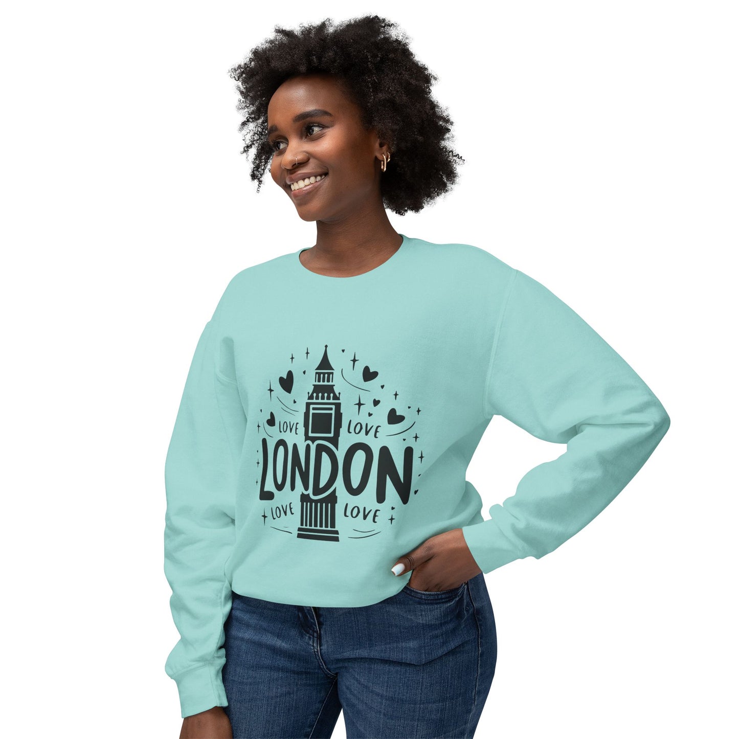 Unisex Lightweight Crewneck Sweatshirt - Love London