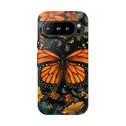 Monarch Butterfly Phone Case, Tough Cases, Nature Lover Gift, Floral Mobile Cover, Eco-Friendly Phone Accessory, Butterfly Design