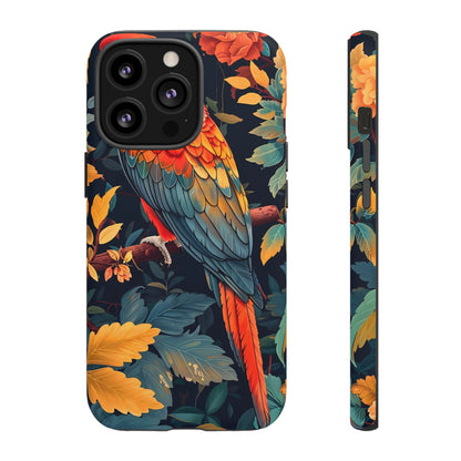 Vibrant Parrot Phone Case - Tough, Stylish, Nature-Inspired, Tropical, Wildlife, Perfect Gift, Summer Vibes