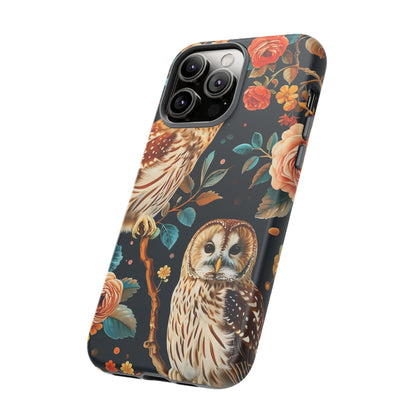 Owl Phone Case with Floral Design, Tough Phone Cover for Nature Lovers, Gift for Bird Enthusiasts, Stylish Protection for Smartphones, [...]