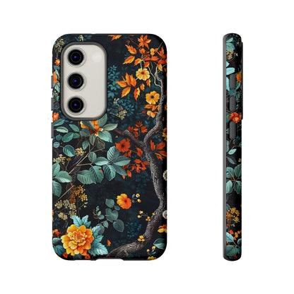 Floral Phone Case | Tough Cases, Protective Cover, Gift for Her, Autumn Vibes, Floral Phone Accessory, Unique Design