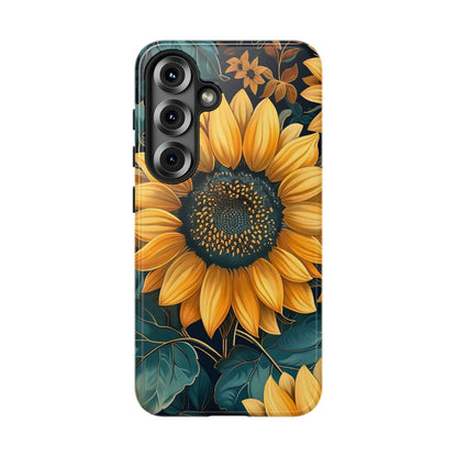 Sunflower Phone Case - Bright Floral Design, Stylish Tough Cover for Sunflower Lovers, Gift for Plant Enthusiasts, Mom Gift, Nature Lovers