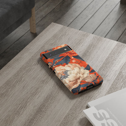 Floral Tough Case, Durable Floral Phone Case, Stylish Protection Case, Gift for Her, Spring Accessories, Mother’s Day Gift