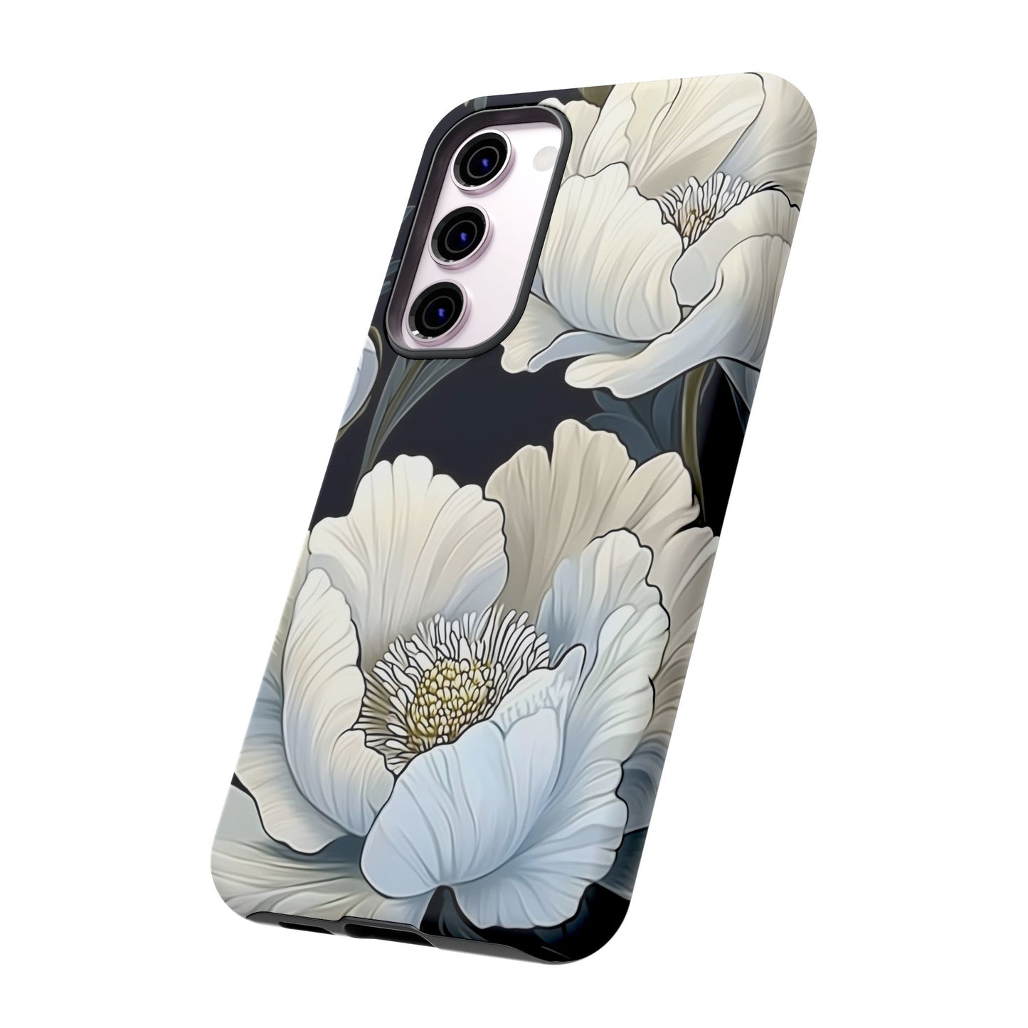 Floral Phone Case, Tough Cases for Women, Stylish Phone Cover, Floral Design Phone Protector, Nature Inspired Tech Accessories