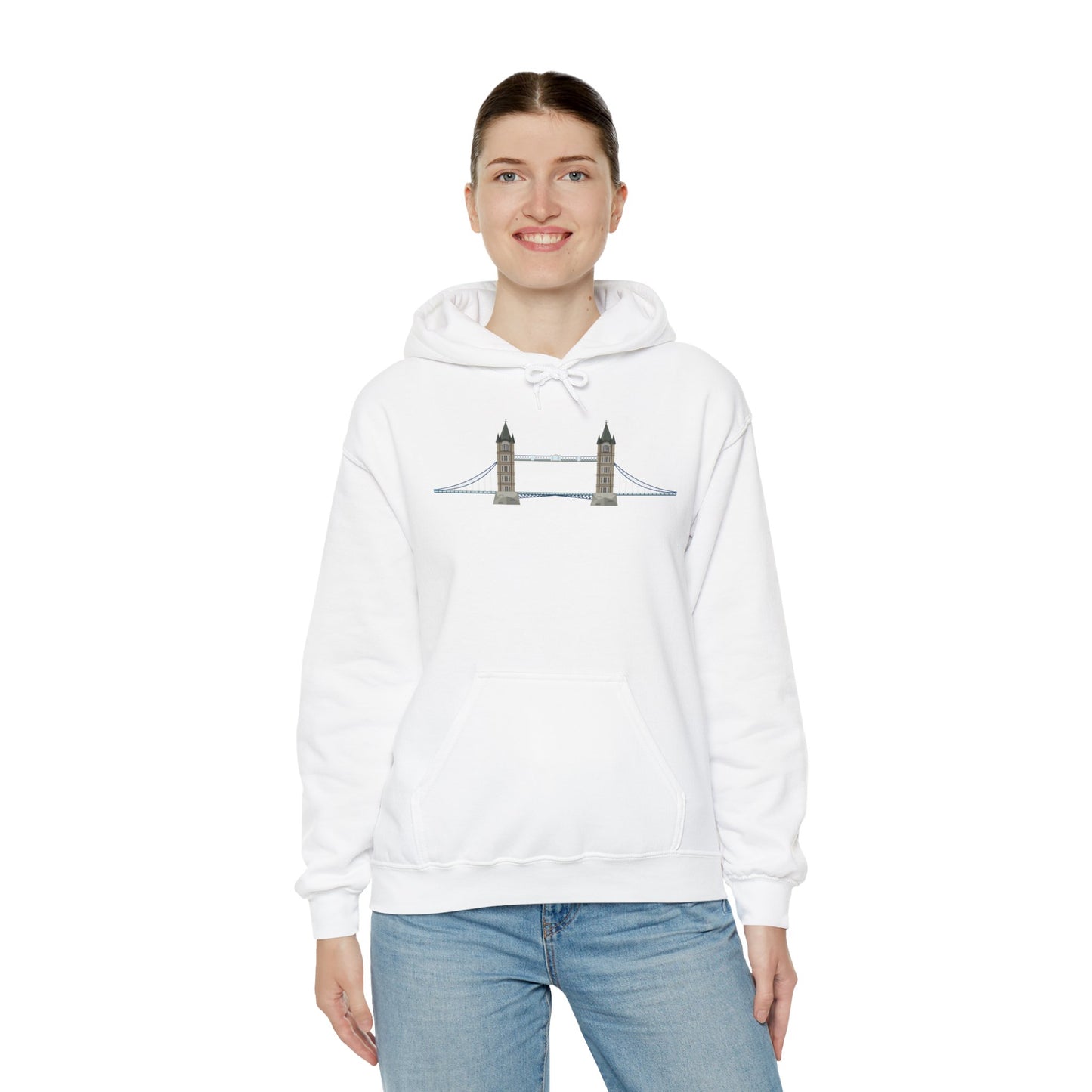 Unisex Heavy Blend™ Hooded Sweatshirt - Tower Bridge - Iconic London Landmark