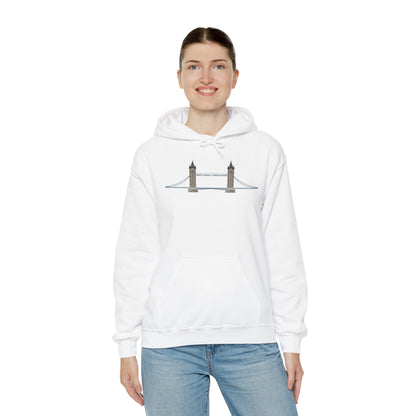 Unisex Heavy Blend™ Hooded Sweatshirt - Tower Bridge - Iconic London Landmark