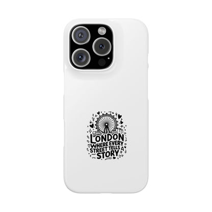 Stylish London Phone Case - Where Every Street Tells a Story, Gift for Travelers, Unique Decor, Travel Souvenir, Phone Accessories