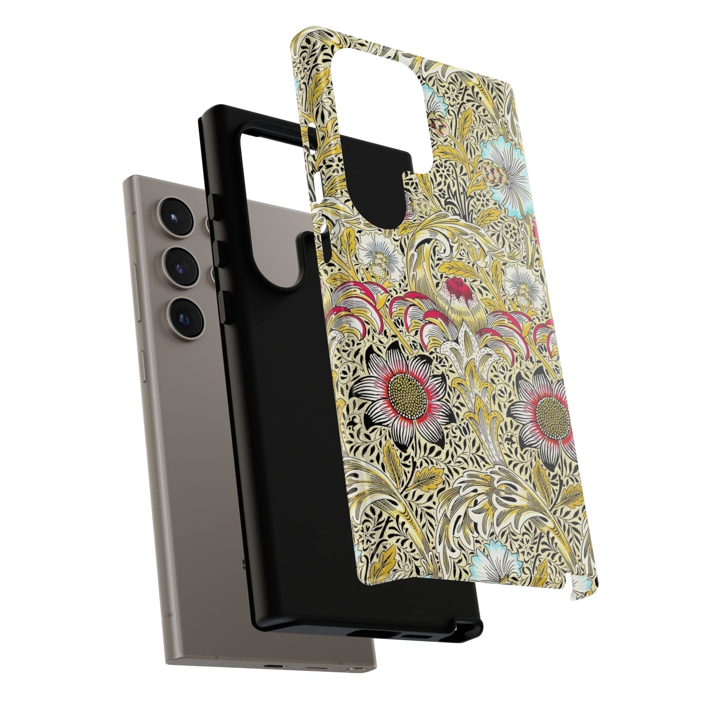 Floral Phone Case - Tough Cases, Floral Design, Stylish, Protective, Unique Gift for Her, Phone Accessories