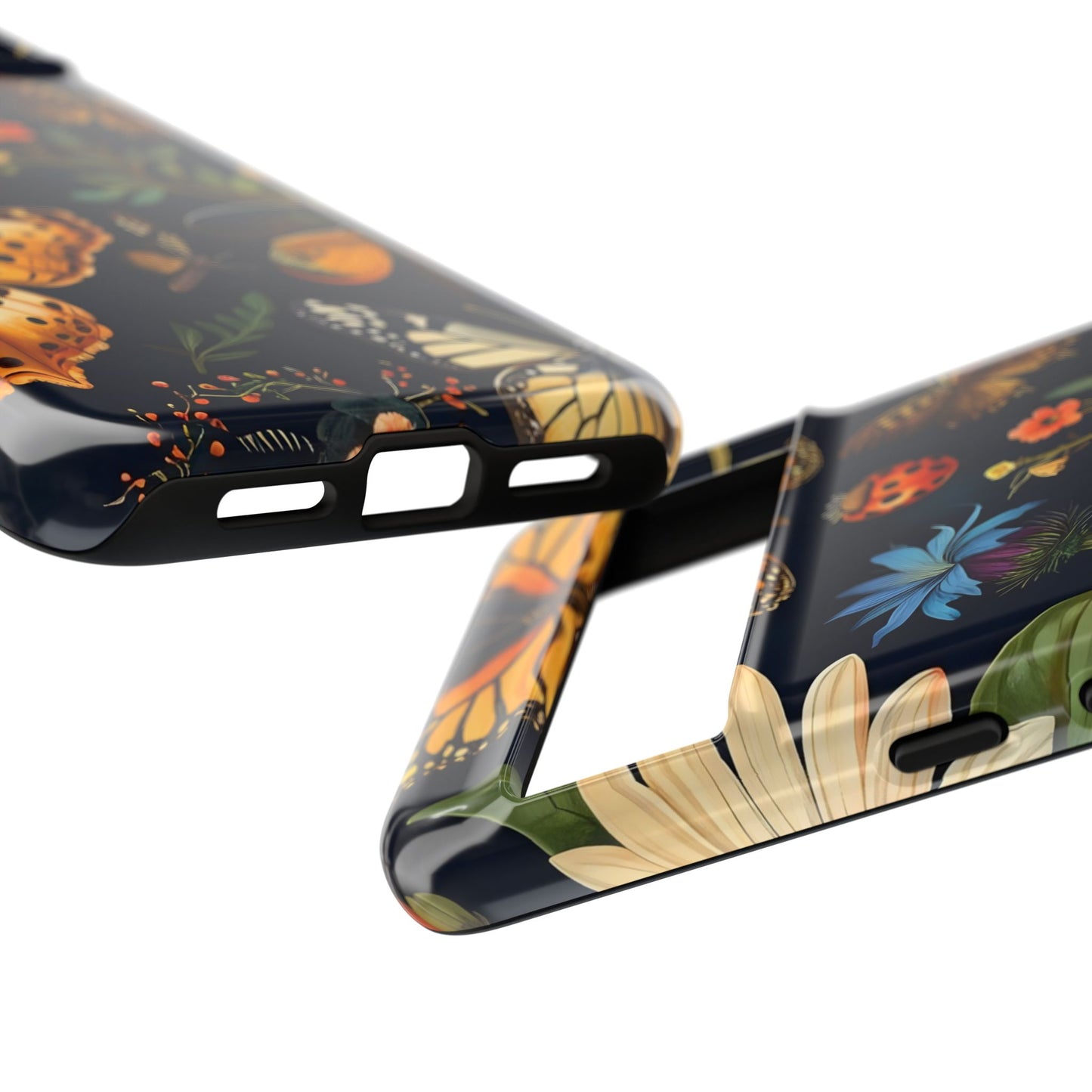 Nature-Inspired Phone Case | Floral Butterfly Design, Tough Phone Cover, Gift for Nature Lovers, Cute Butterfly Case, Home Decor