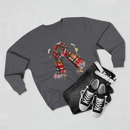 Unisex Crewneck Sweatshirt - Classic British Plaid Scarf