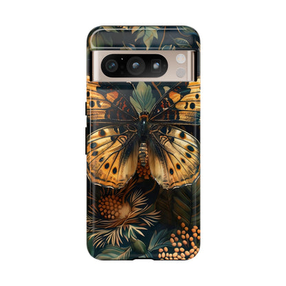 Butterfly Floral Phone Case, Tough Cases, Protective Cover, Unique Gift, Nature Lover, Art Print, Spring Decor