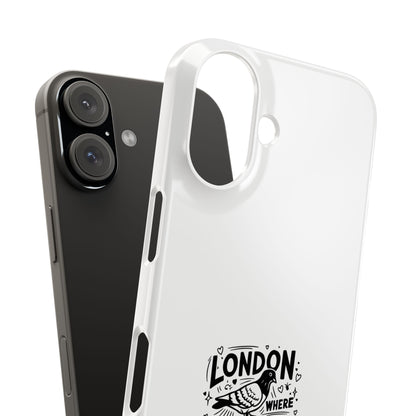 London Pigeon Rule Phone Cases, Cute Phone Accessories, London Souvenirs, Urban Chic, Gift for Travelers, Unique Phone Cover