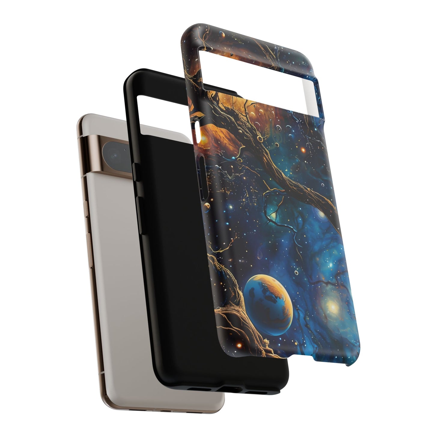 Galaxy-Themed Phone Case, Astronaut Gift, Space Lover Accessory, Unique Phone Cover, Cosmic Art Case