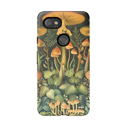 Mushroom Forest iPhone Case, Tough Cases for Nature Lovers, Vibrant Phone Accessories, Unique Gift for Him/Her, Eco-Friendly Style