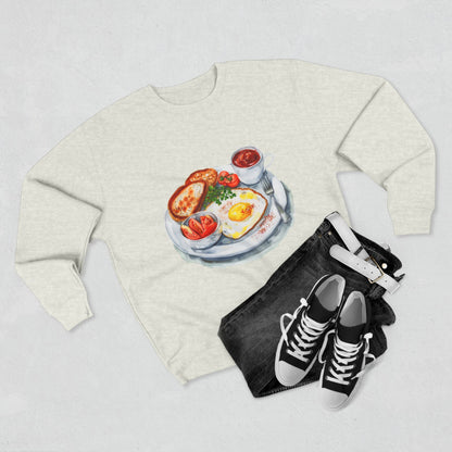 Unisex Crewneck Sweatshirt - British Royal Breakfast Elegant and Opulent Morning Feast