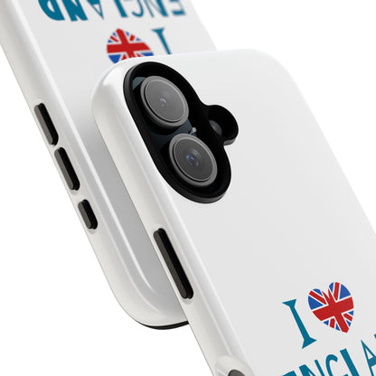 I Love England Phone Case - Stylish Tough Cases for UK Enthusiasts
