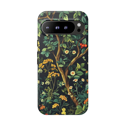 Floral iPhone Case, Nature Inspired Tough Case, Botanical Phone Cover, Eco-Friendly Gift, Unique Floral Design