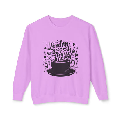 Unisex Lightweight Crewneck Sweatshirt - London's Tea