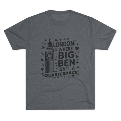 London Big Ben Relaxed Unisex Tri-Blend Crew Tee
