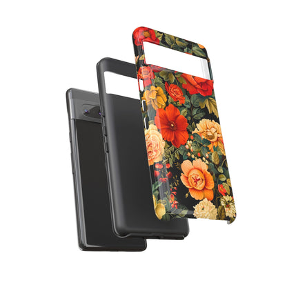 Floral Phone Case, Tough Cases, Decorative Tech Accessories, Gift for Her, Nature Lover Gift, Boho Style Case, Spring Floral Cover
