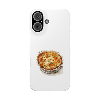 Quiche Lover Slim Phone Cases, Cute Foodie Phone Cover, Quirky Gift for Chefs, Kitchen Decor, Foodie Birthday Gift