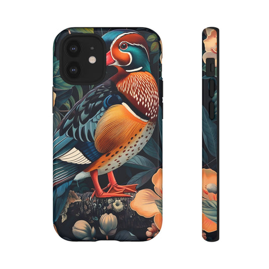 Vibrant Phone Case with Artistic Bird Design, Nature Lover Gift, Wildlife Enthusiast Accessory, Floral Tech Case, Unique Mobile Cover