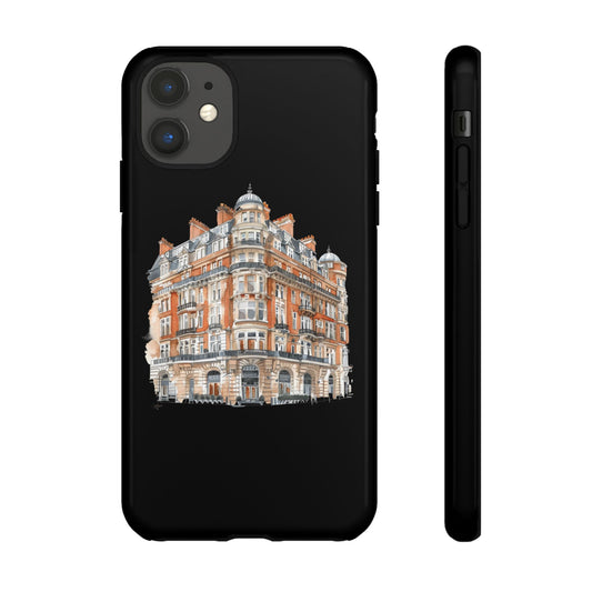 Cityscape Phone Case, Tough Phone Cover, Urban Art Case, Vintage Architecture Design, Gift for Travelers, Stylish Phone Accessory