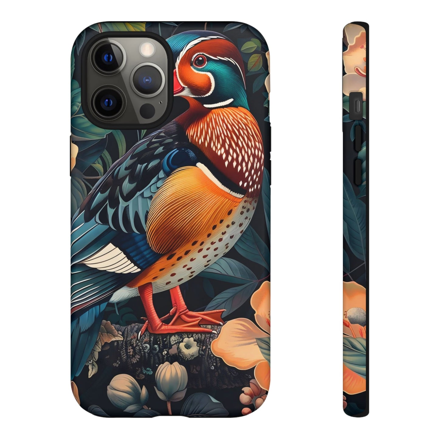 Vibrant Phone Case with Artistic Bird Design, Nature Lover Gift, Wildlife Enthusiast Accessory, Floral Tech Case, Unique Mobile Cover