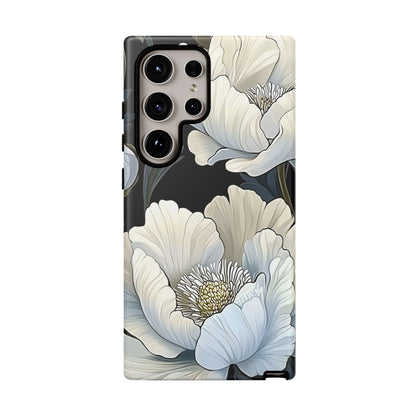 Floral Phone Case, Tough Cases for Women, Stylish Phone Cover, Floral Design Phone Protector, Nature Inspired Tech Accessories