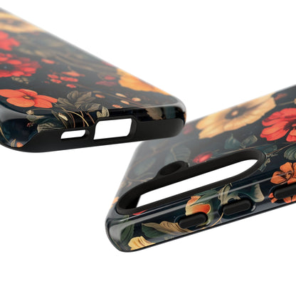 Floral Phone Case, Tough Cases, Flower Motif, Protective Cover, Gift for Her, Floral Design, Spring Accessory