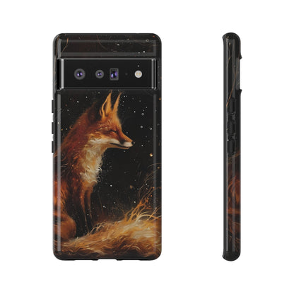 Phone Case with Artistic Fox Design, Cozy Gift for Nature Lovers, Cute Animal Case for Holiday, Unique Decorative Cover