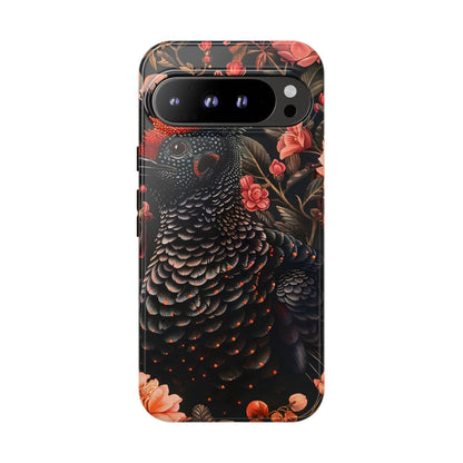 Tough Cases: Floral Design Phone Case, Stylish Protection for Your Phone, Unique Gift for Bird Lovers, Vibrant Floral Art, [...]