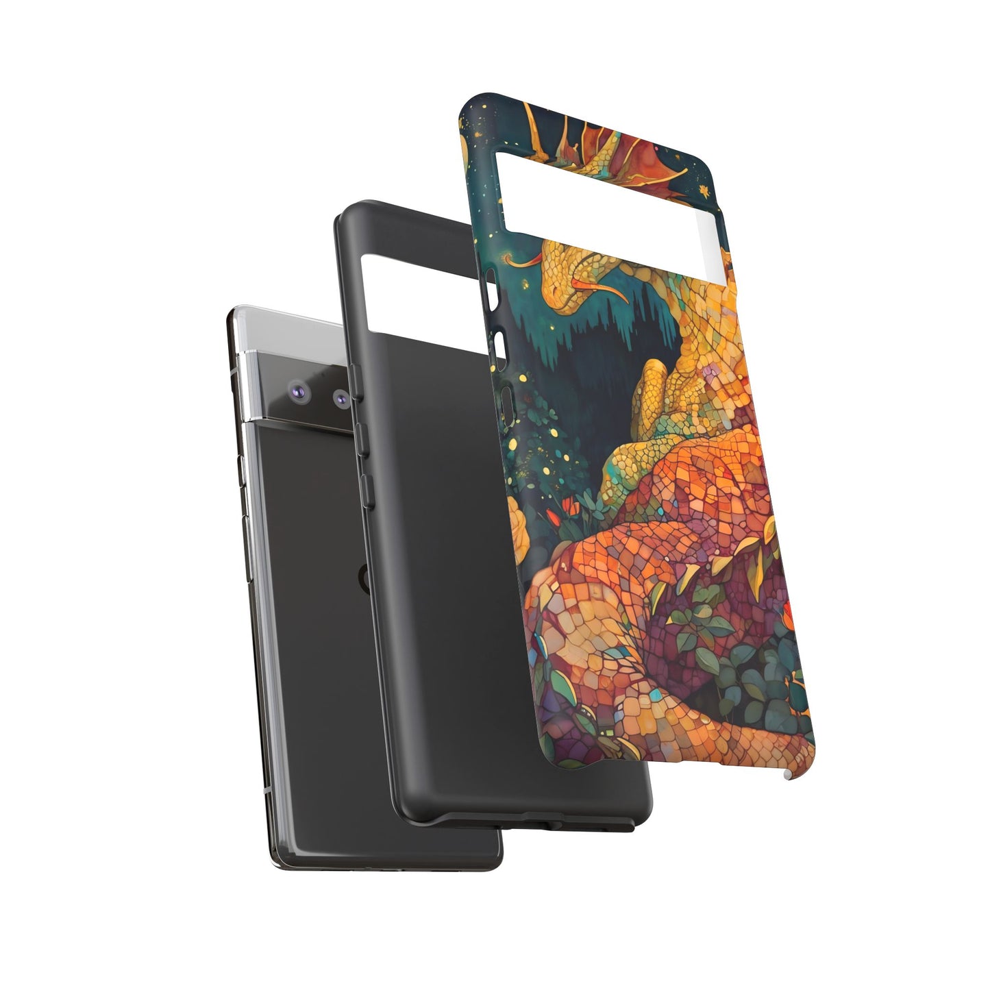 Dragon Art Phone Case, Tough Phone Cover, Fantasy Gift, Unique Mobile Accessory, Dragon Lover Gift, Stylish Protection