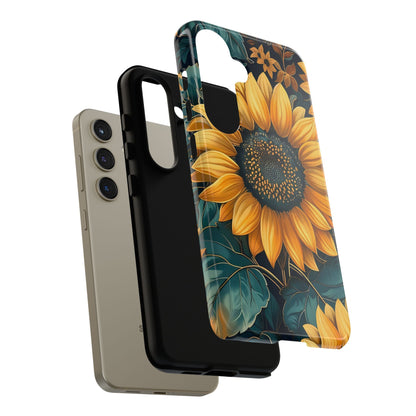 Sunflower Phone Case - Bright Floral Design, Stylish Tough Cover for Sunflower Lovers, Gift for Plant Enthusiasts, Mom Gift, Nature Lovers