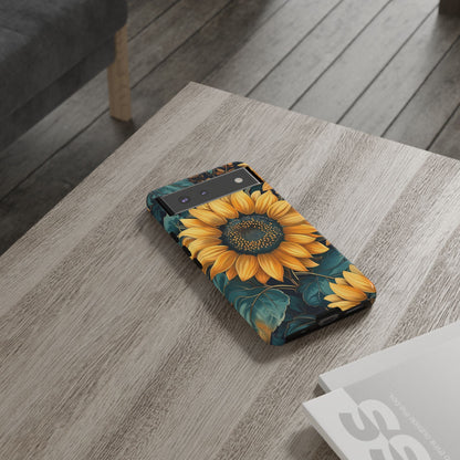Sunflower Phone Case - Bright Floral Design, Stylish Tough Cover for Sunflower Lovers, Gift for Plant Enthusiasts, Mom Gift, Nature Lovers