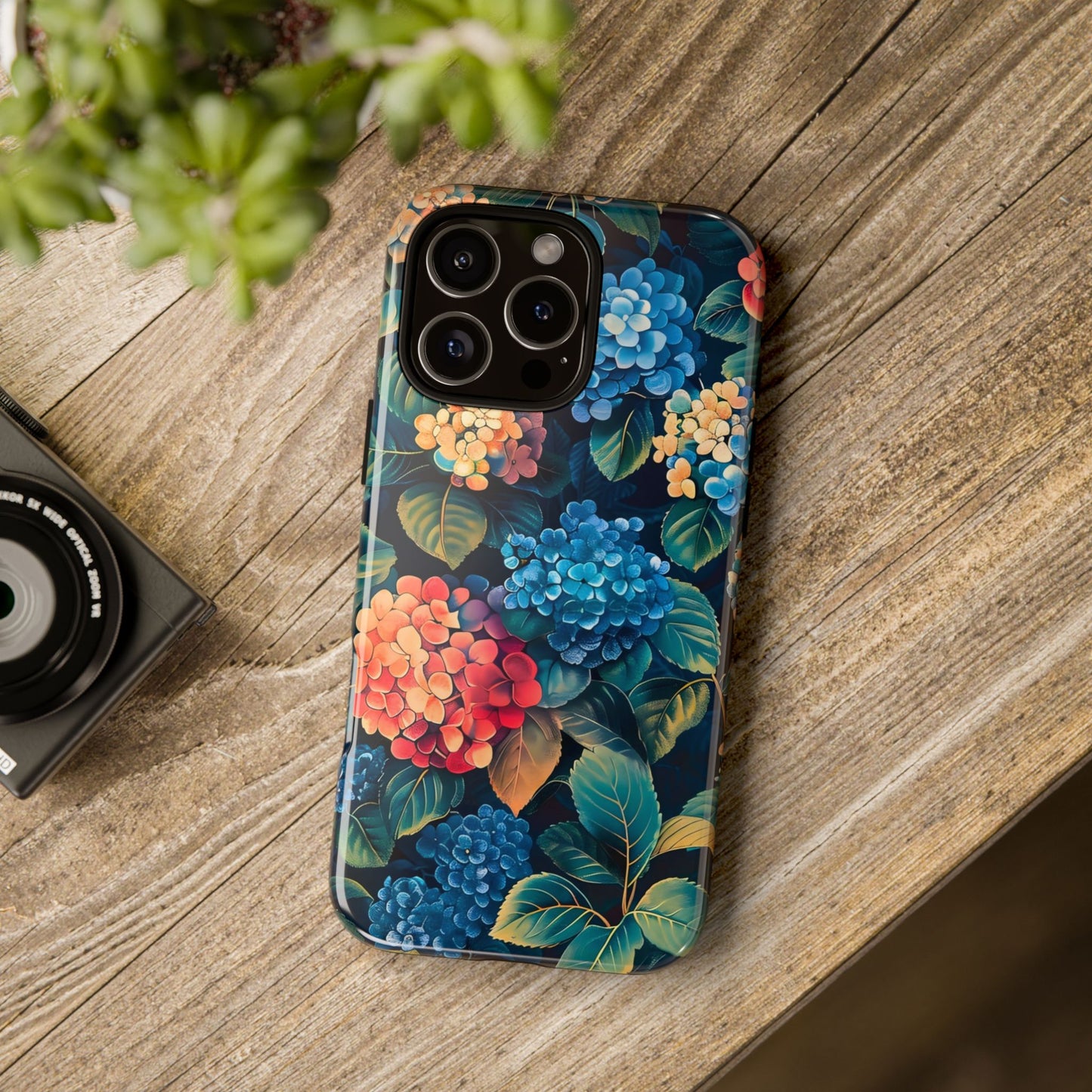 Floral Phone Case, Stylish Tough Case for Gardener Gift, Flower Lover Accessory, Pretty Floral Design, Protective Case