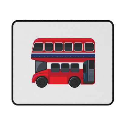 Red Double-Decker Bus Gaming Mouse Pad, Fun Office Decor, Gamer Gift, Unique Desk Accessory, Non-Slip Surface