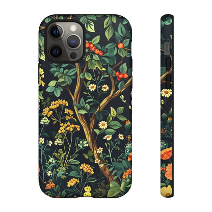 Floral iPhone Case, Nature Inspired Tough Case, Botanical Phone Cover, Eco-Friendly Gift, Unique Floral Design