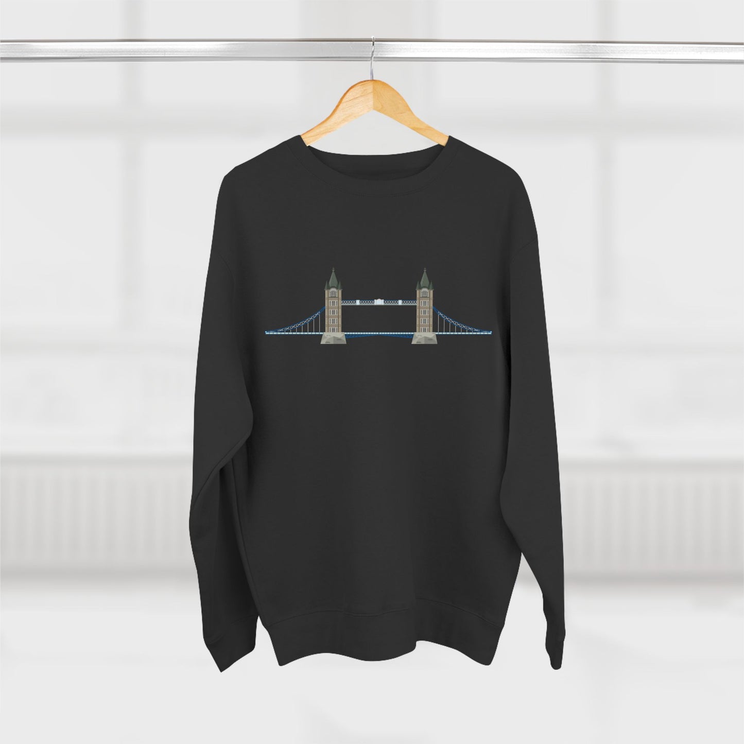 Unisex Crewneck Sweatshirt - Tower Bridge - Iconic London Landmark