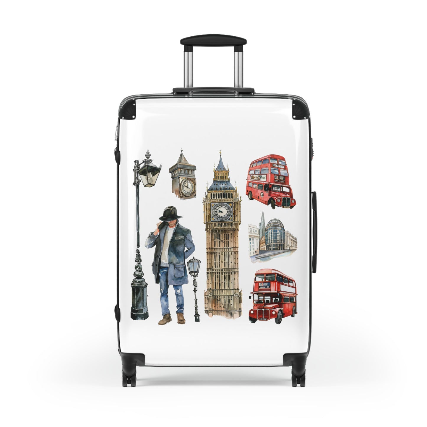 Scones & Tea Watercolor Suitcase