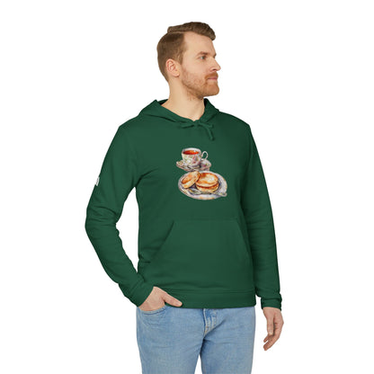 adidas Unisex Fleece Hoodie - British Royal Breakfast