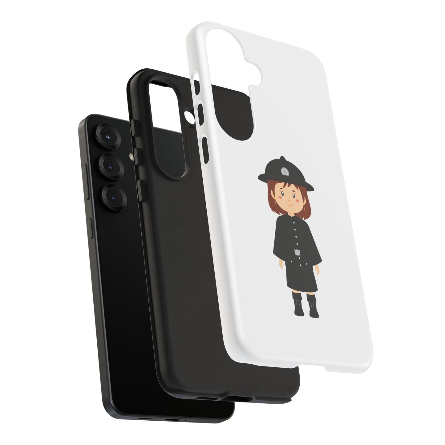 Cute Police Officer Phone Case, Tough Protective Cover, Gifts for Police Lovers, Customizable Phone Case, Unique Design