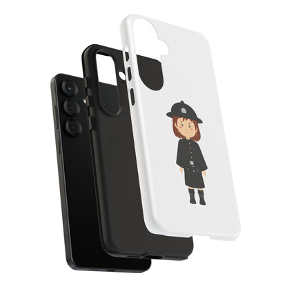 Cute Police Officer Phone Case, Tough Protective Cover, Gifts for Police Lovers, Customizable Phone Case, Unique Design