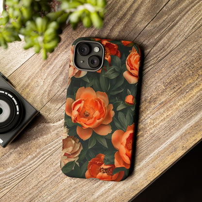Stylish Floral Phone Case, Tough Cases, Floral Phone Cover, Gift for Her, Spring Accessories, Mother's Day, Phone Protection