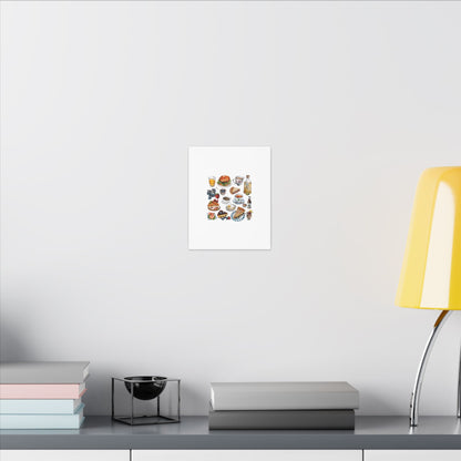Breakfast Feast Canvas Print, Food Art, Kitchen Decor, Gifting for Food Lovers, Brunch Vibes, Wall Art