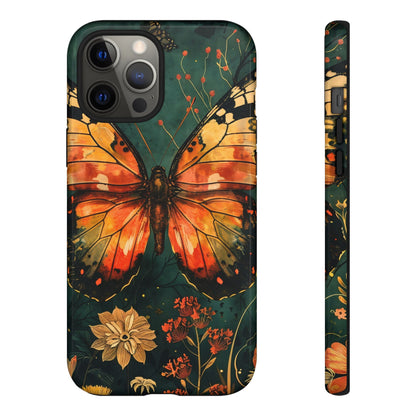 Butterfly Phone Case – Tough Cases for Nature Lovers, Floral Design, Butterfly Art, Unique Gift, Eco-Friendly Protection