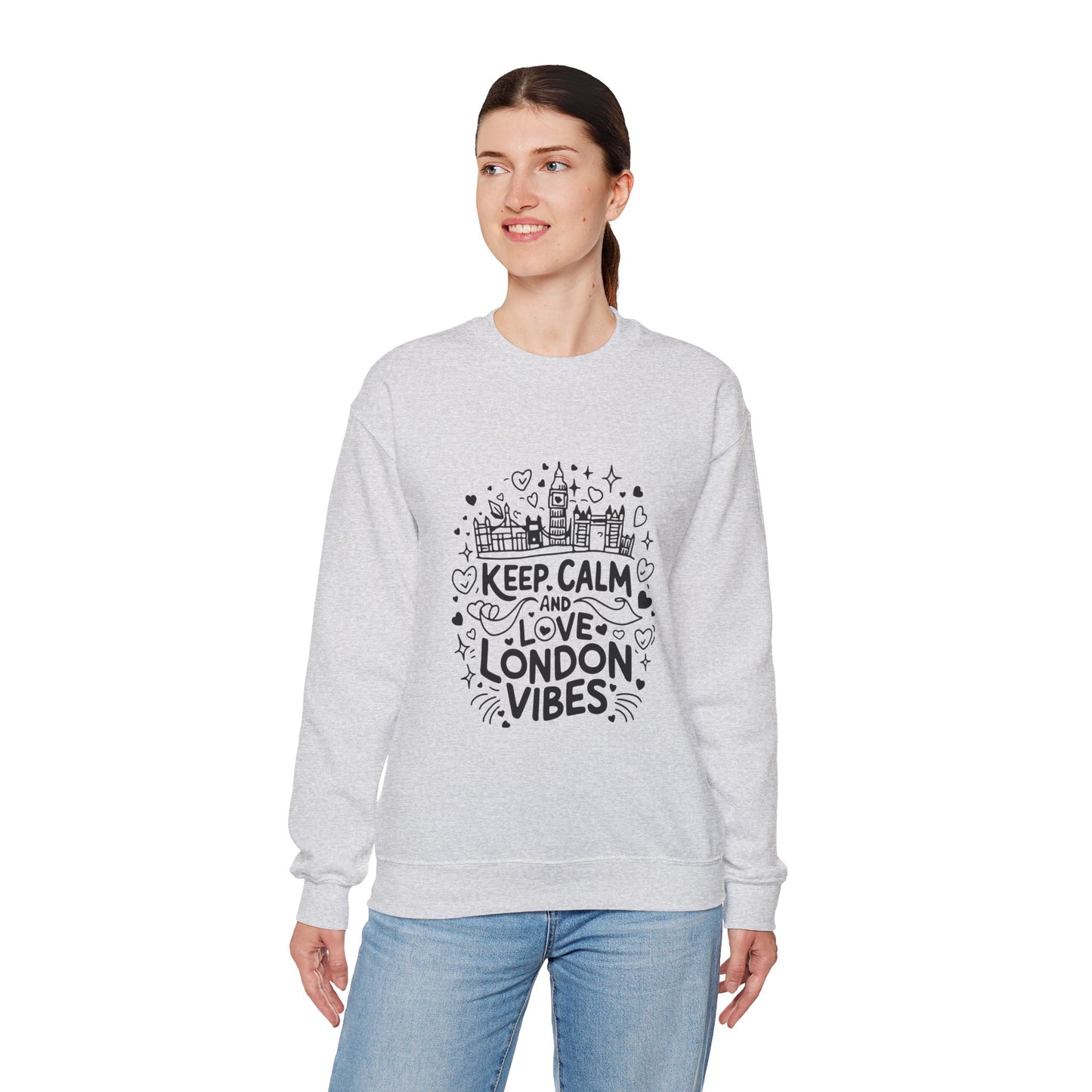 Unisex Heavy Blend™ Crewneck Sweatshirt - Trendy and Calm London Vibes