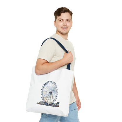 Stylish London Eye Tote Bag - Perfect for Shopping, Travel, or Gifts, Eco-Friendly Shopping Bag, Canvas Carryall, Unique Souvenir