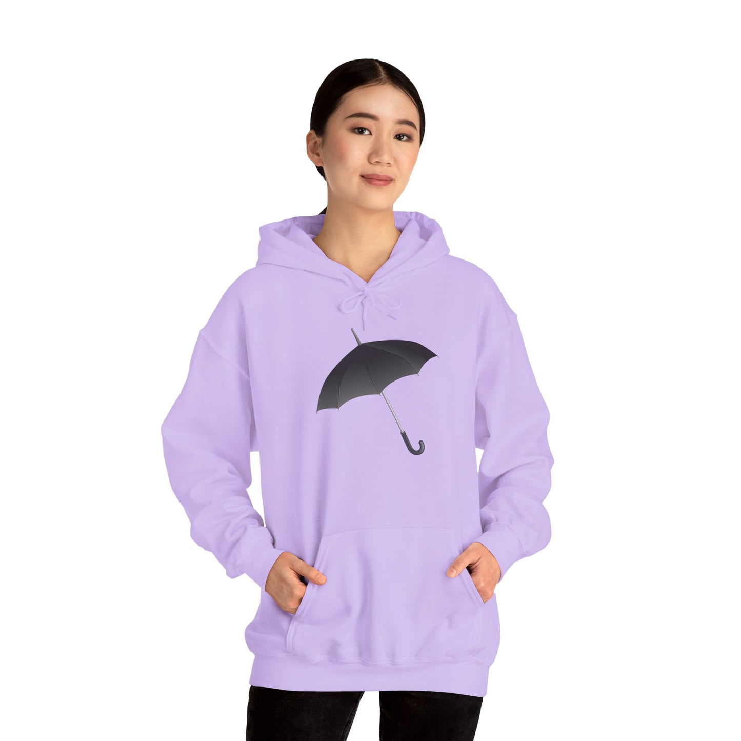 Unisex Heavy Blend™ Hooded Sweatshirt - Regal Royal Umbrella - Elegant and Majestic